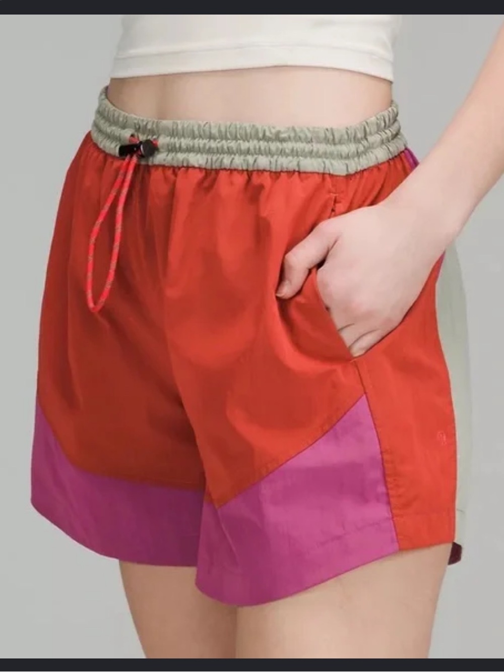 lululemon multi-tone athletic shorts